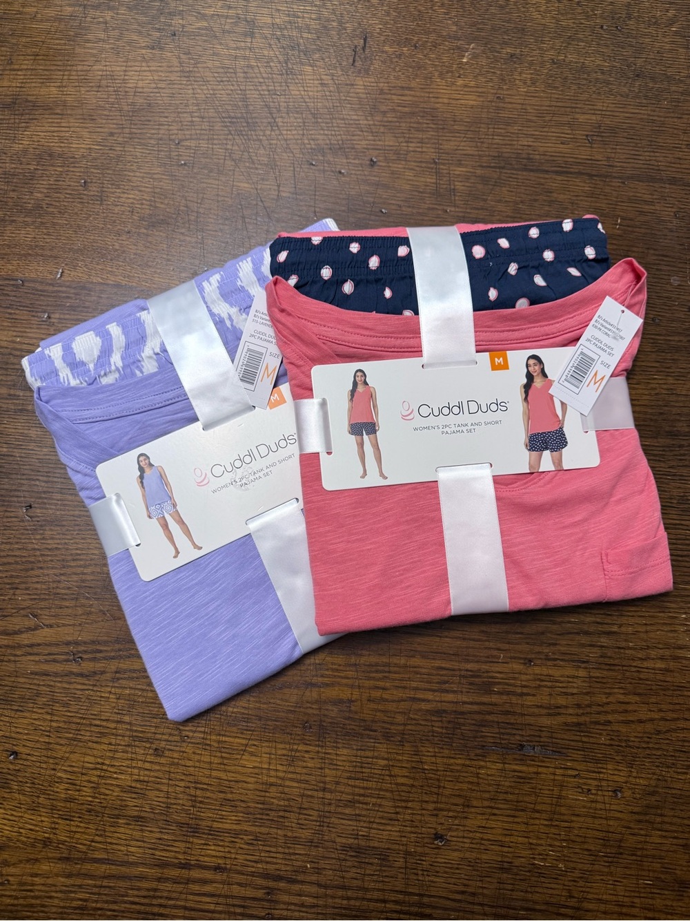 TWO Cuddl Duds 2-Piece Pajama Tank Top & Shorts Set | Medium | NWT